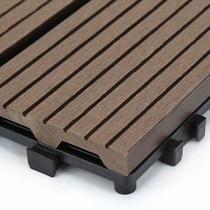 Lisslune | Classic Cover Tile Laying Pattern Wood Outdoor Floor Tile