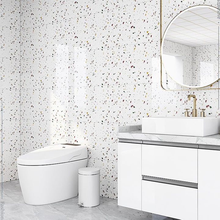Lisslune | Contemporary Wallpaper Modern Style Bathroom Wallpaper with Rectangular Shape