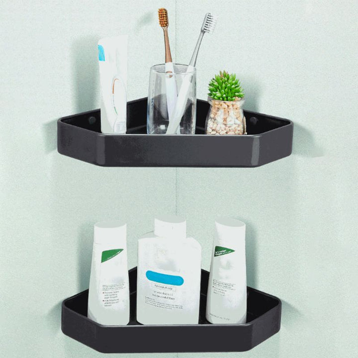 Lisslune | Modern Bathroom Accessory Set Matte Black/Grey Bathroom Shelf/Towel Holder & Paper Holder