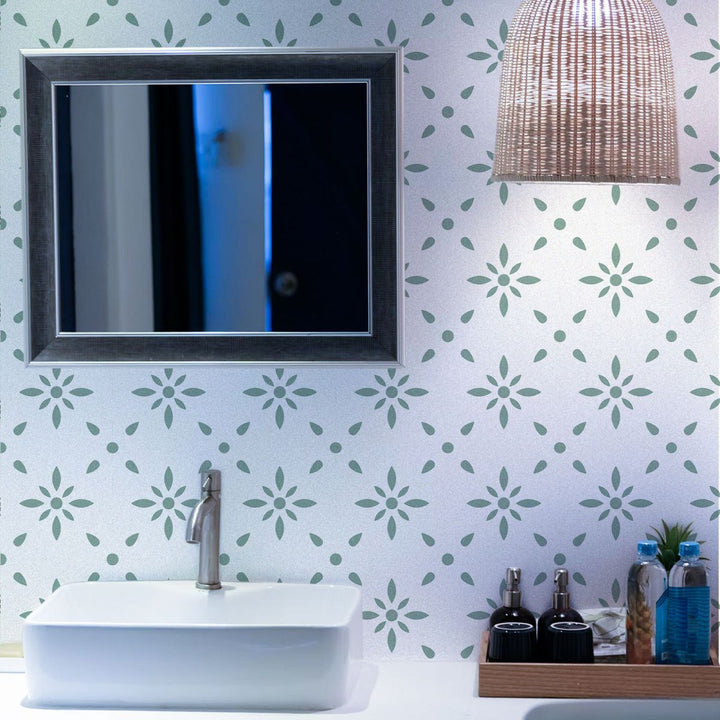 Lisslune | Print PVC Peel & Stick Tile Field Tile for Kitchen and Bathroom Back Wall