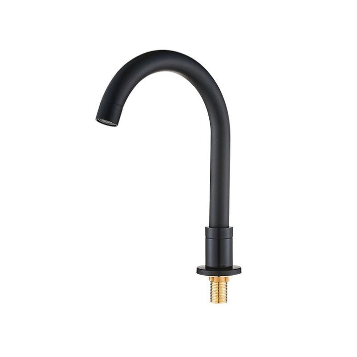 Lisslune | Contemporary Bathroom Faucet Deck Mount Copper Low Arc Swivel Roman Bathtub Faucet Set