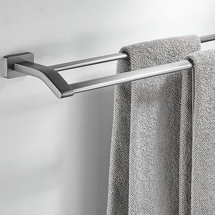 Lisslune | Matte Gray Bathroom Set Metal Bathroom Accessories Hardware Set