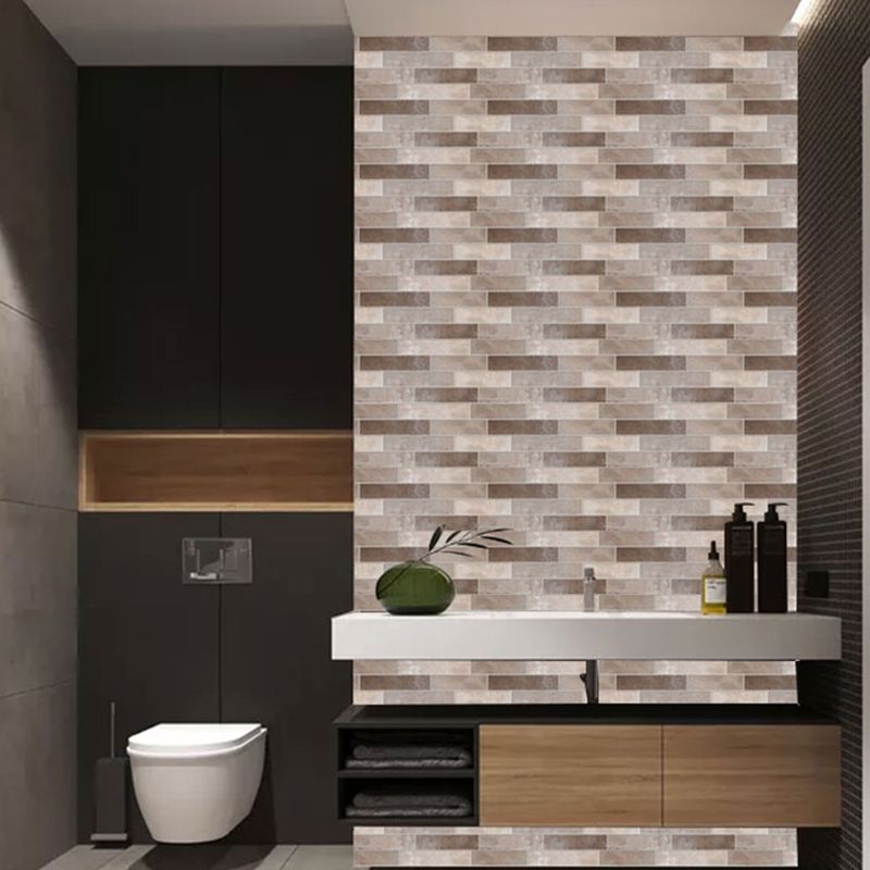 Lisslune | Peel & Stick Subway Tile Rectangle Waterproof Plastic Peel & Stick Tile for Shower