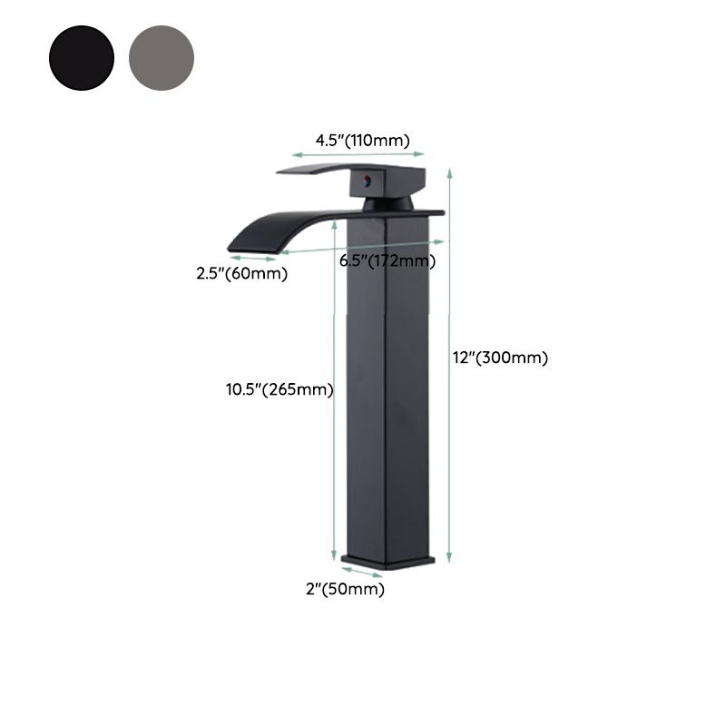 Lisslune | Basin Waterfall Outlet Single Lever Tap with LED Light