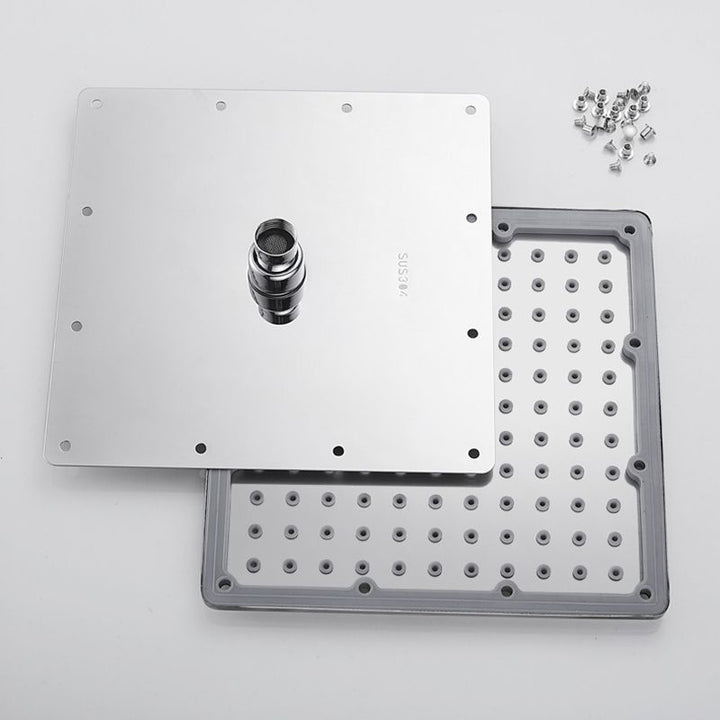 Lisslune | Contemporary Style Shower Head Bathroom Fixed Shower Head with Round and Square Shape