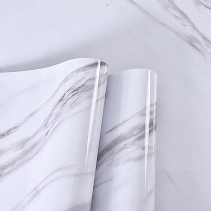 Lisslune | Modern Splash Guard Tile Waterproof Marble Print Peel and Stick Tile for the Kitchen