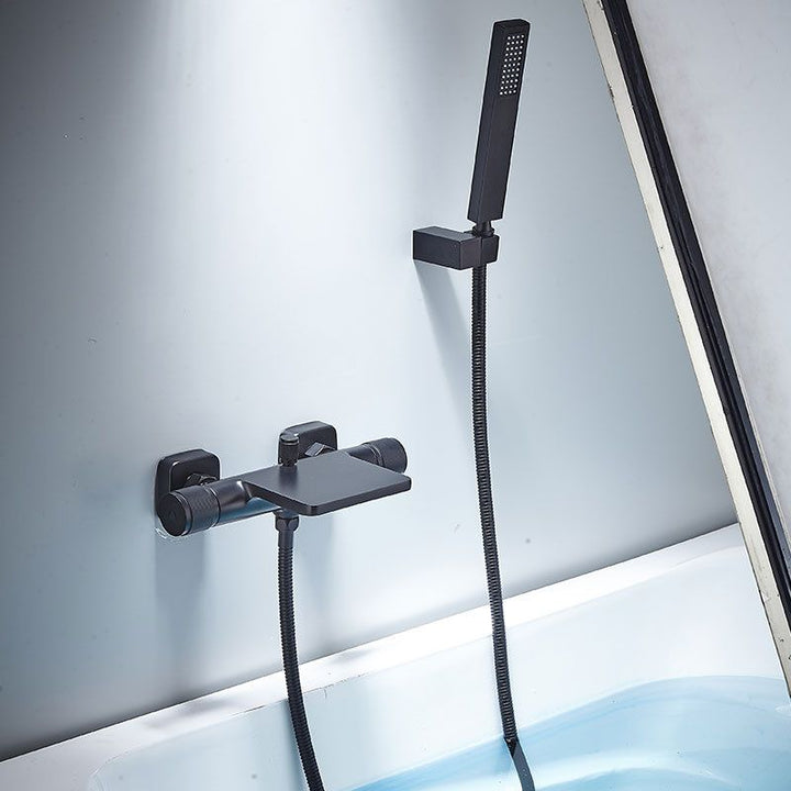 Lisslune | Contemporary Fixed Bathtub Faucet Wall Mounted Waterfall Bathtub Filler