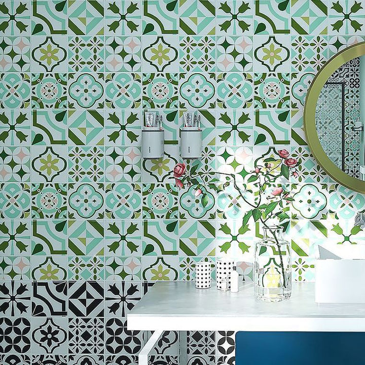 Lisslune | Mosaic tile peel & stick Modern plastic tile peel & stick