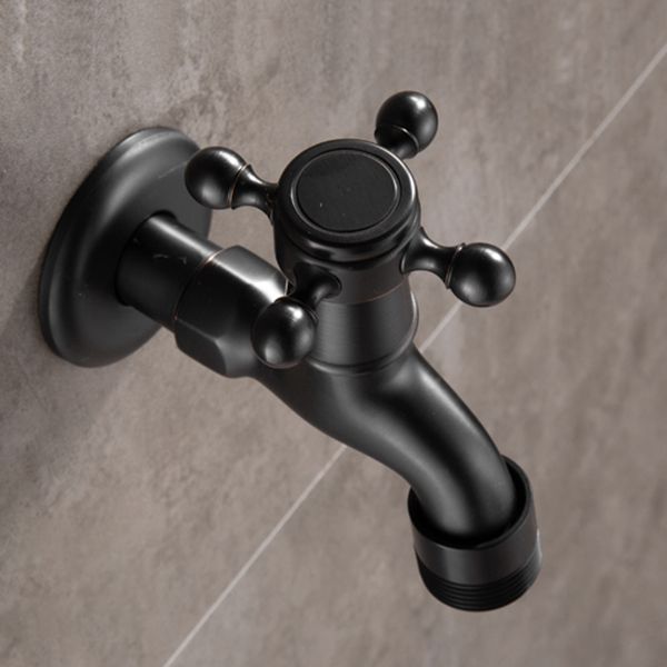 Lisslune | Width Bathroom Sink Faucet Wall-Mounted Cross Handle Faucet