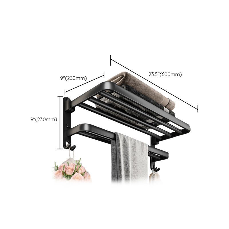 Lisslune | Modern black bathroom accessory set towel holder bathroom fittings