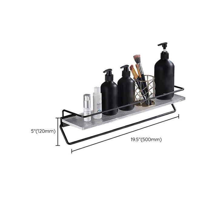 Lisslune | Modern Bathroom Accessory Set Shelf/Towel Holder & Bathrobe Hook included
