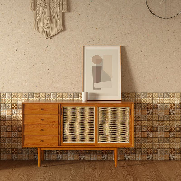 Lisslune | Contemporary Peel-and-Stick Tiles Mosaic Tiles Peel-and-Stick Wall Tile