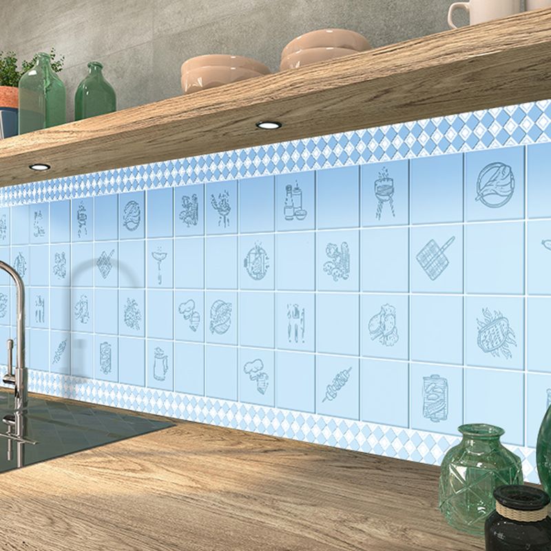 Lisslune | Modern Tiles - Peel and Stick Plastic Square Peel and Stick Wall Tiles for the Kitchen