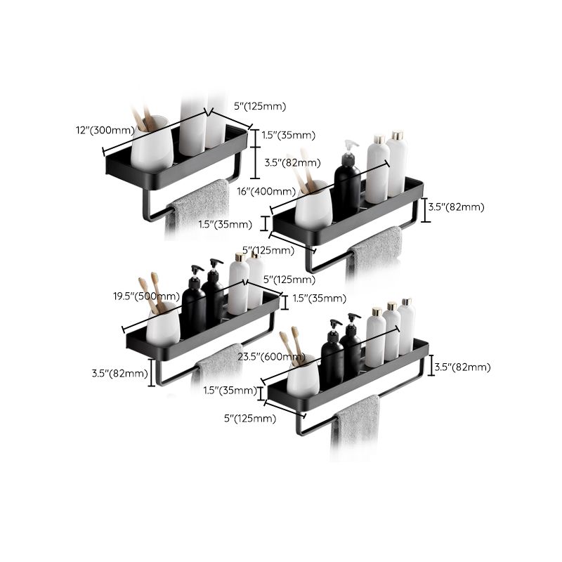 Lisslune | Modern Metal Bathroom Accessory Set Drill and Screw Mount Bathroom Accessory Set