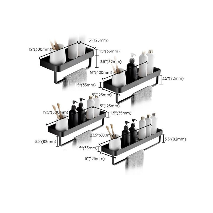 Lisslune | Modern Metal Bathroom Accessory Set Drill and Screw Mount Bathroom Accessory Set