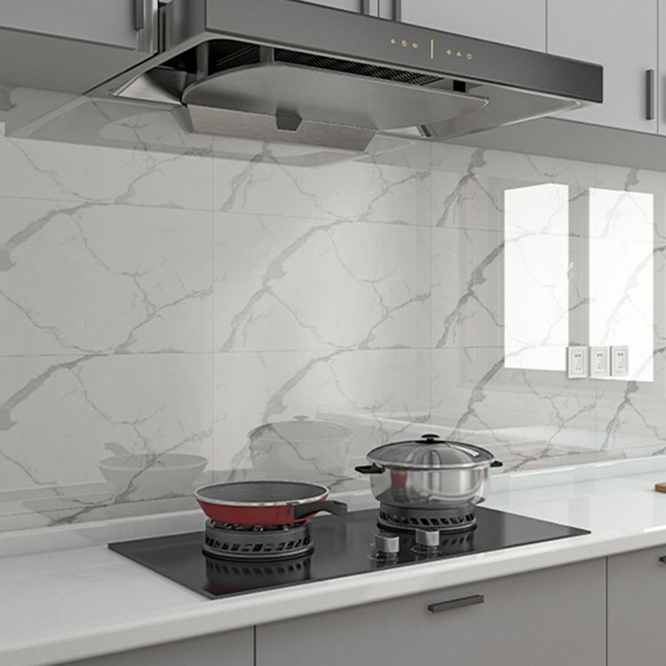 Lisslune | Rectangular Mold Resistant Tile PVC Single Peel & Stick Tile for Backsplash Wall