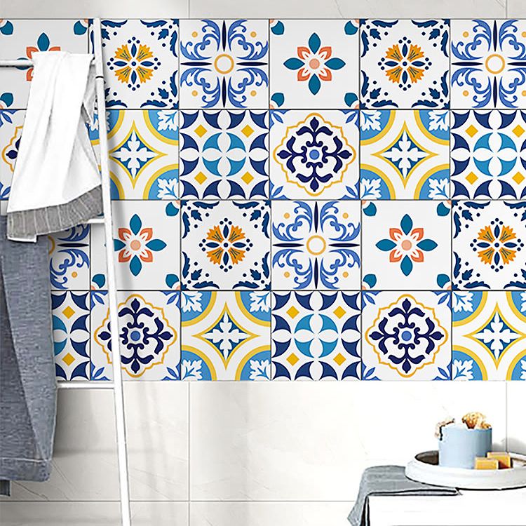 Lisslune | Square Spanish Single Tile Mold Resistant Peel & Stick Tile