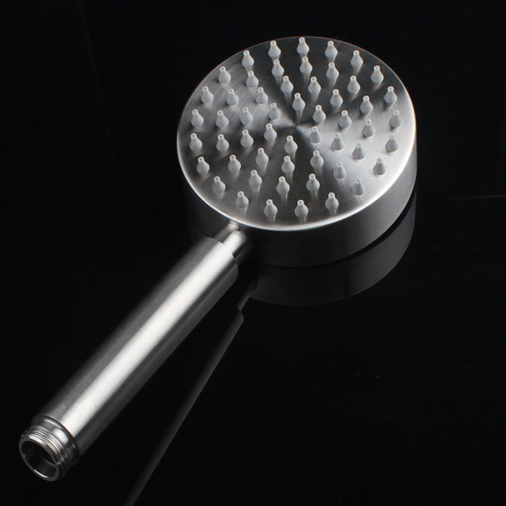 Lisslune | Modern round shower head 304 stainless steel handheld shower head