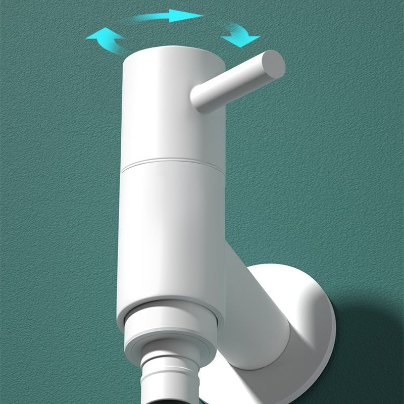 Lisslune | Contemporary Wall-Mounted Bathroom Faucet One Hole Solid Brass Round Faucet
