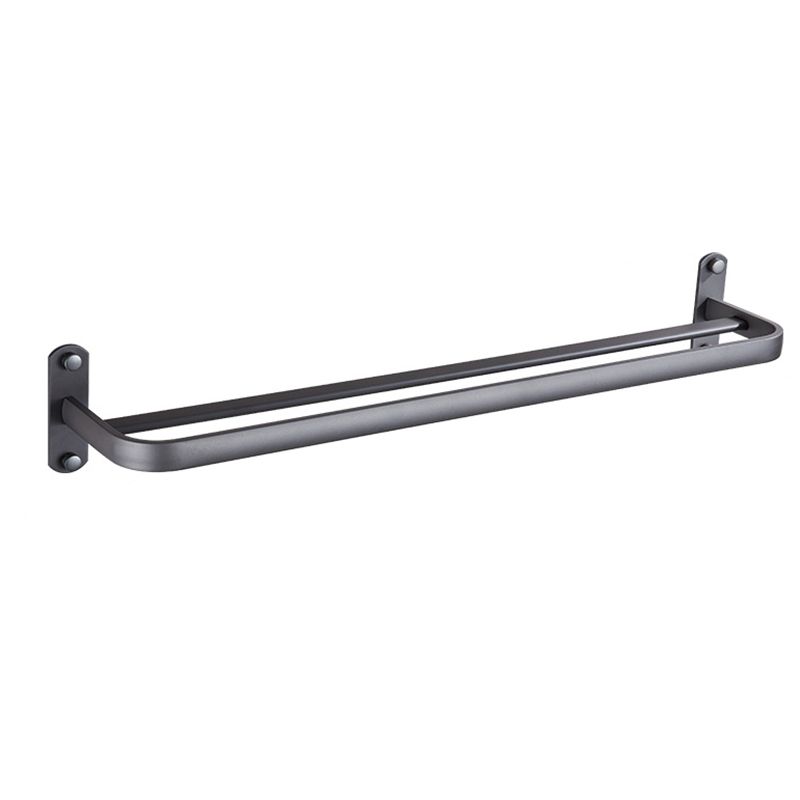 Lisslune | Modern Bathroom Accessory Set Matte Black/Grey Bathroom Shelf/Towel Holder & Paper Holder