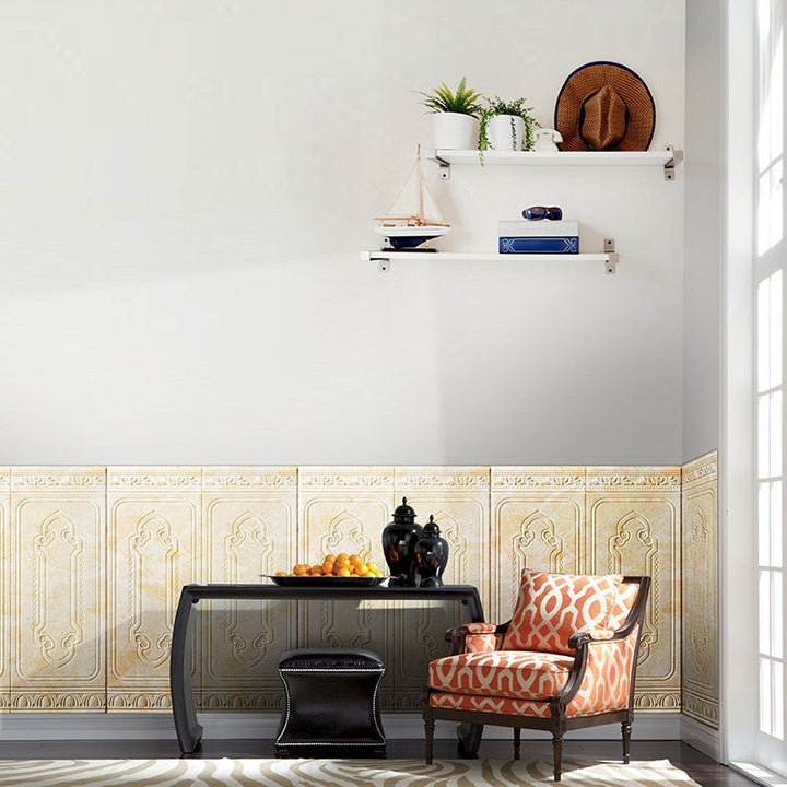 Lisslune | Glam Scratch Resistance Wainscoting 3D Peel and Stick Interior Wall Panel