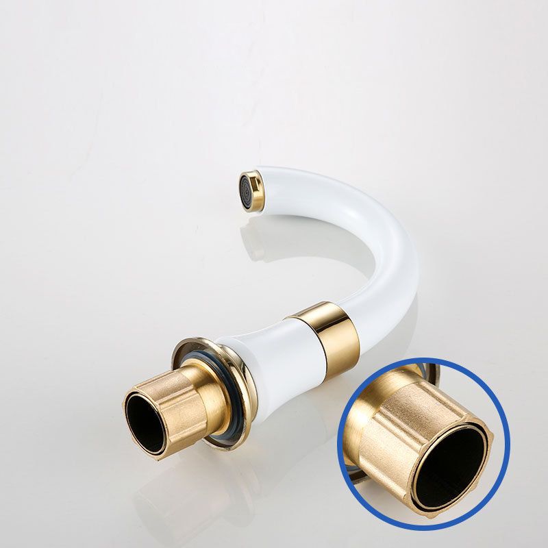 Lisslune | Modern Vessel Faucet Metal Lever Handles Low Arc Vessel Faucet for Home
