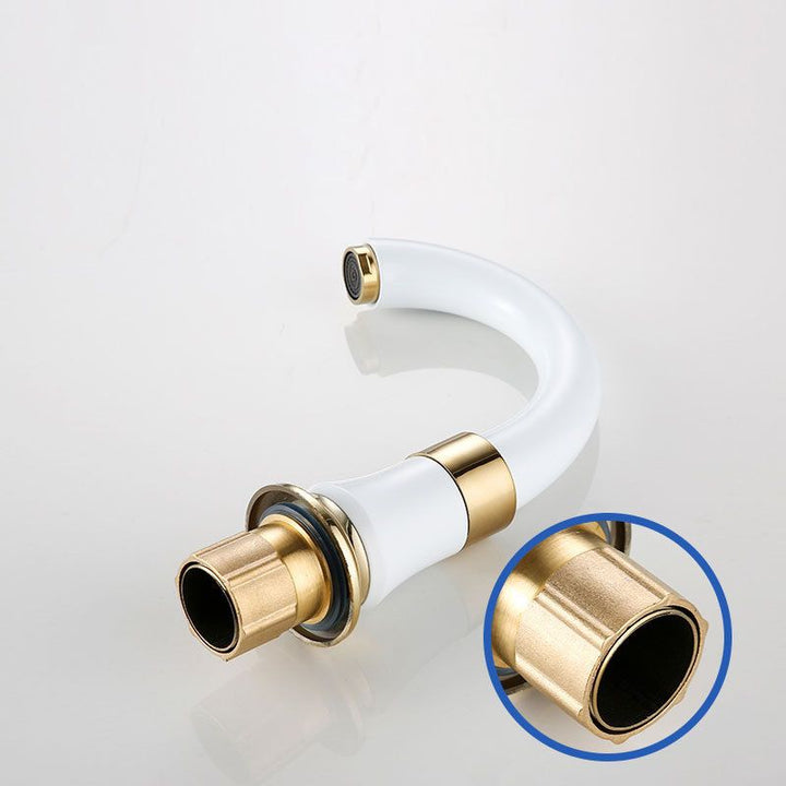 Lisslune | Modern Vessel Faucet Metal Lever Handles Low Arc Vessel Faucet for Home