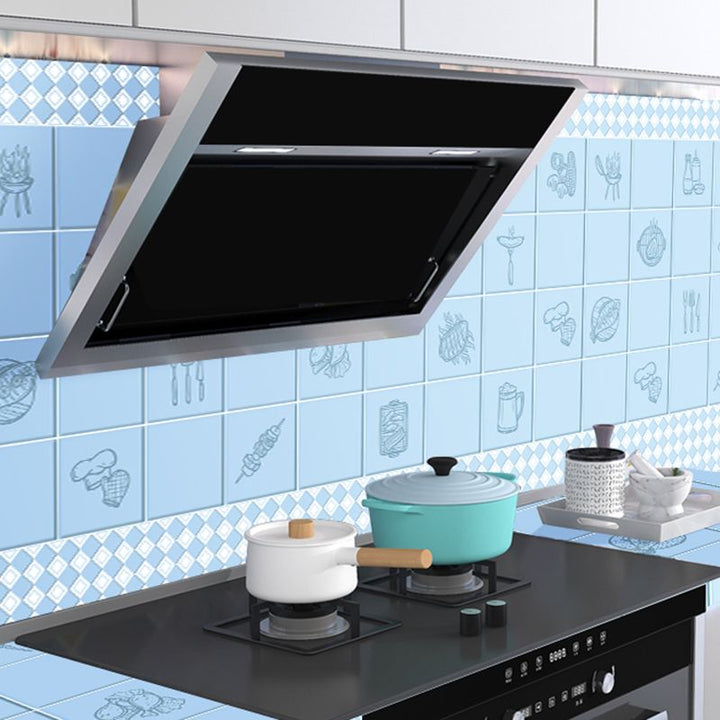 Lisslune | Modern Tiles - Peel and Stick Plastic Square Peel and Stick Wall Tiles for the Kitchen