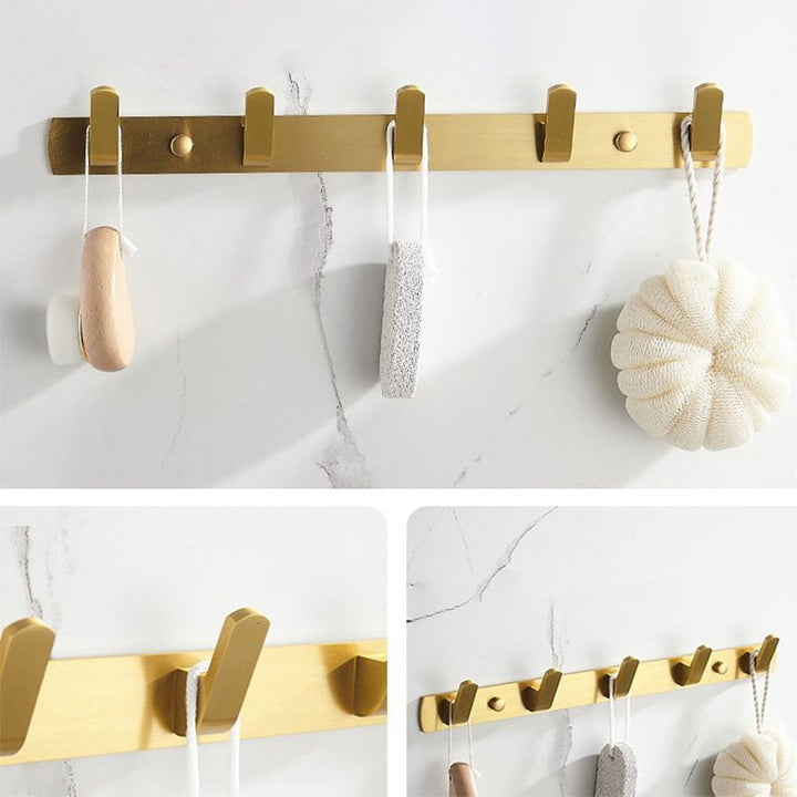 Lisslune | Modern Bathroom Hardware Paper Holder Bathroom Shelf Gold Bathroom Accessories Set