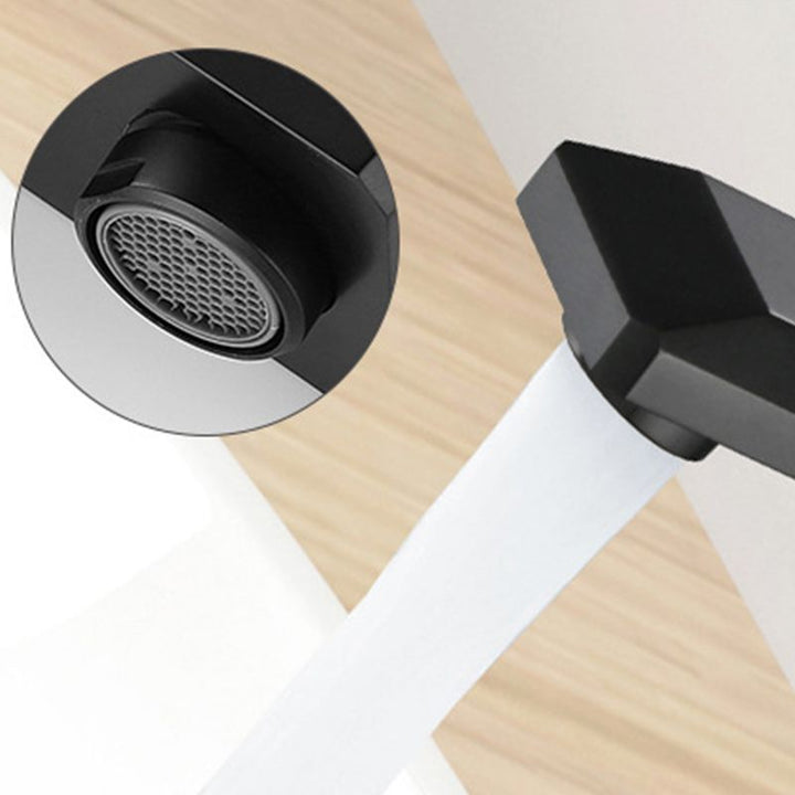 Lisslune | Single Hole Faucet 6.69" H Modern Low Arc Bathroom Sink Faucet