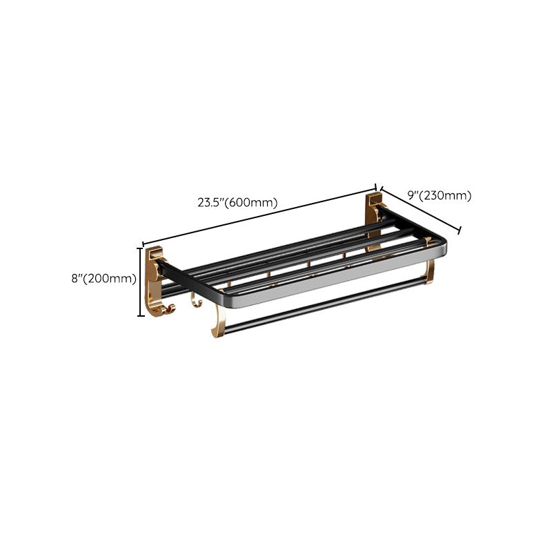 Lisslune | Traditional Black Aluminum Bathroom Fittings Set Bathroom Accessories Kit