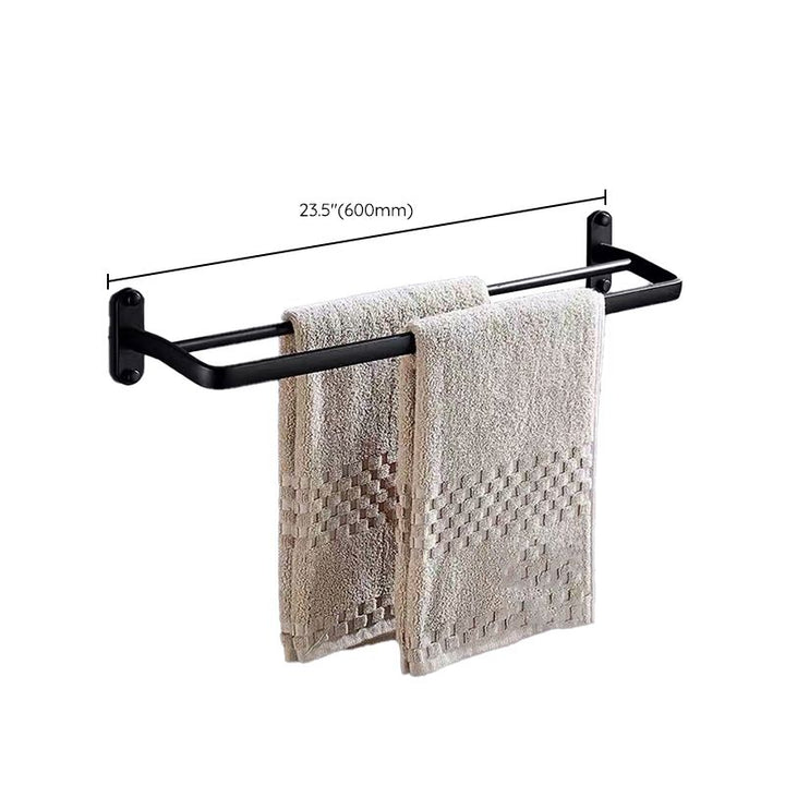 Lisslune | Modern Bathroom Accessories Set Towel Holder Black Soap Dish Bath Accessories Set