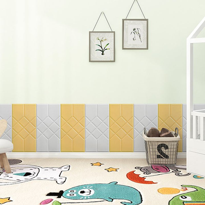 Lisslune | Modern PVC Cap Verflooring Smooth Wall Interior 3D Living Room Board Set of 2