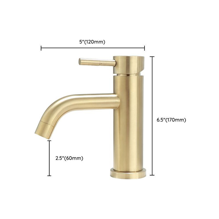 Lisslune | Deck Mounted Roman Tub Faucet Low Arc Tub Faucet Set in Gold