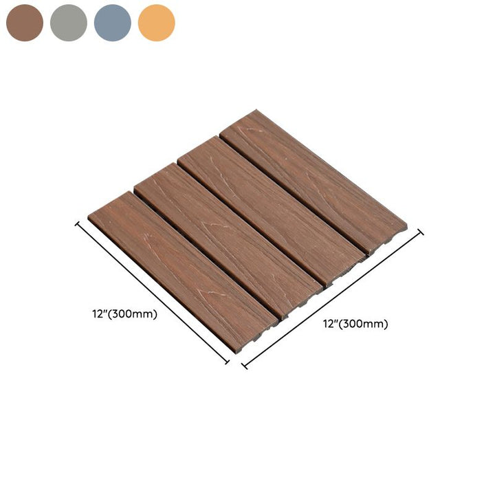 Lisslune | Square Click Paver Tiles Striped Pattern Tiles