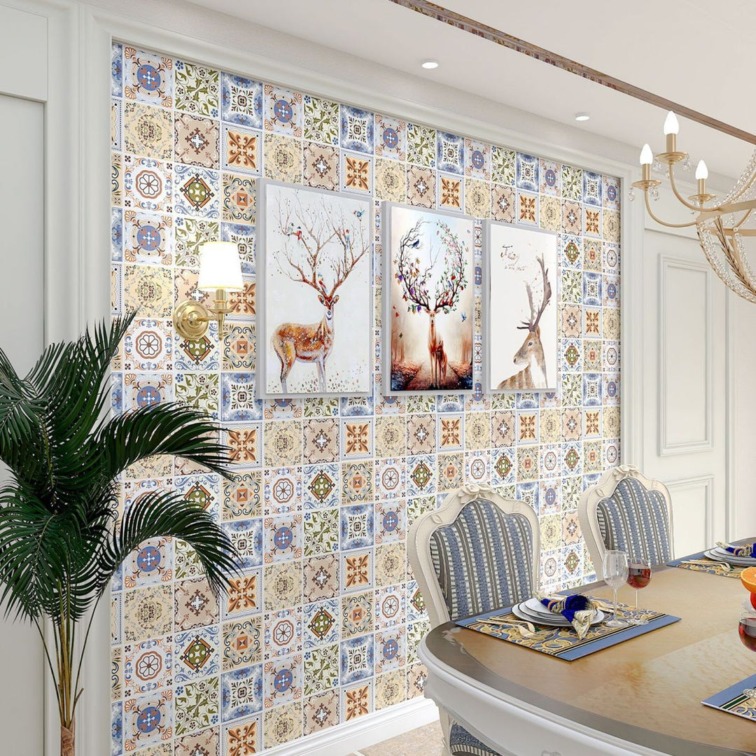 Lisslune | Mosaic Tile Peel and Stick Wall Tile Modern Peel and Stick Wall Tile with Waterproof