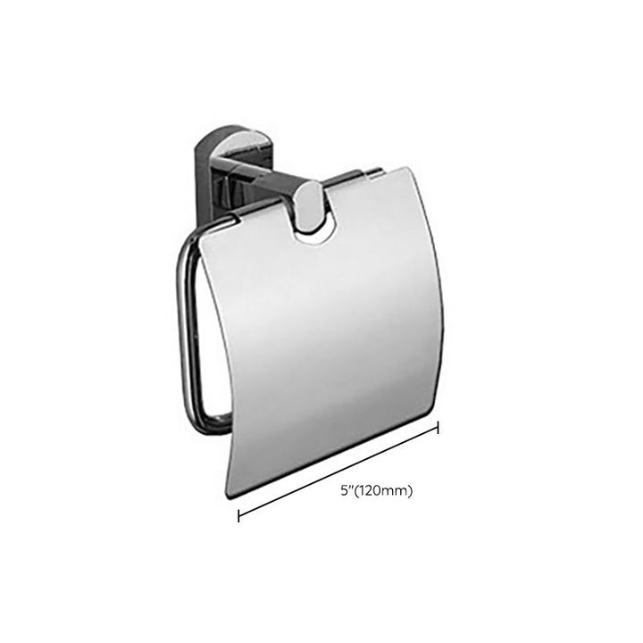 Lisslune | Polished Chrome Modern Bathroom Accessory Set Silver Towel Holder/Bath Shelf
