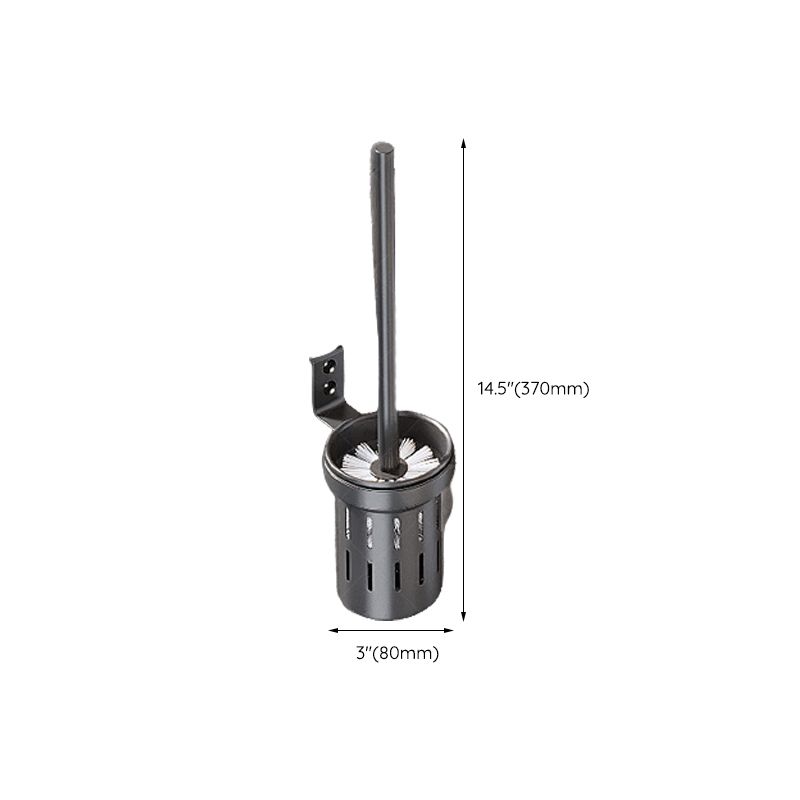 Lisslune | Modern gray aluminum bathroom accessory set