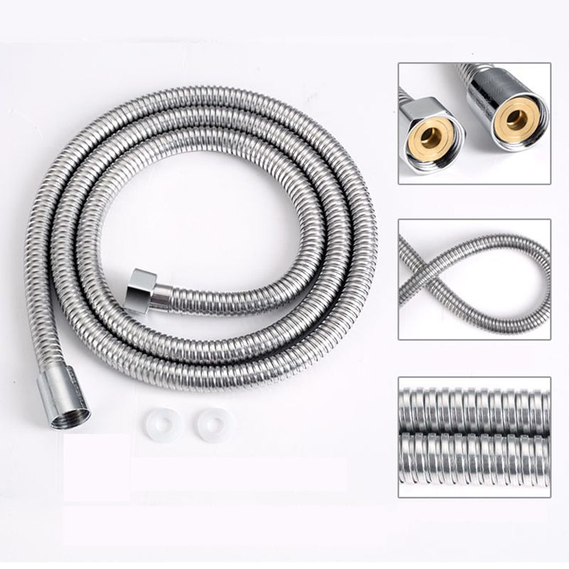 Lisslune | Contemporary Silver Round Shower Head Water Efficient Standard Spray Head