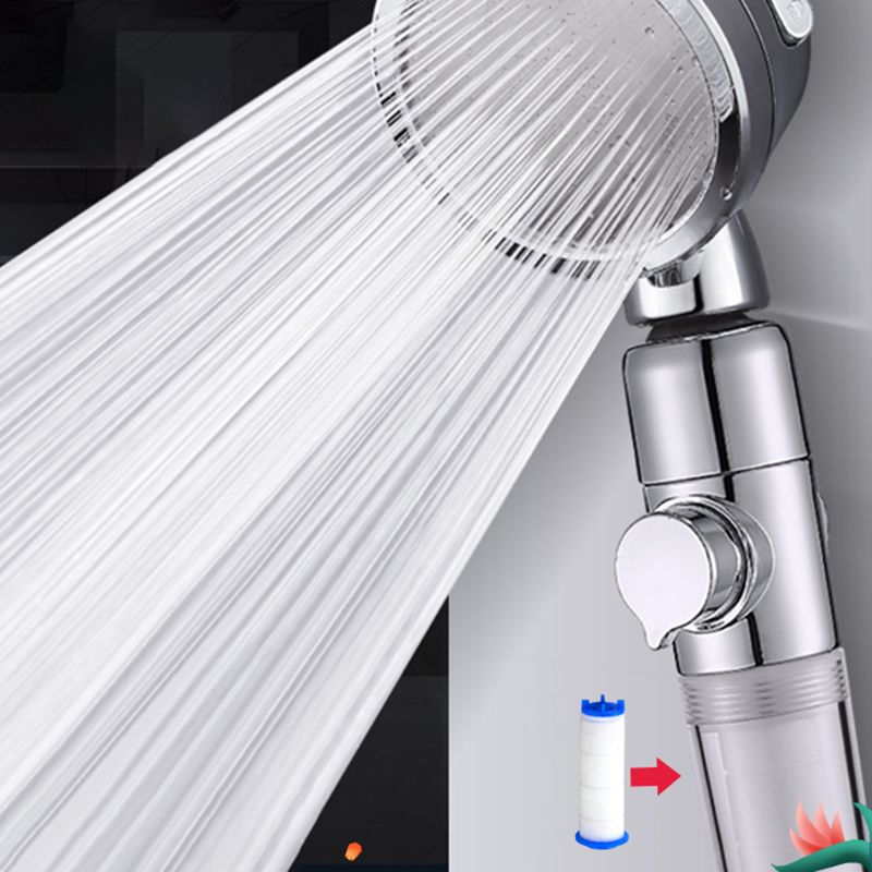 Lisslune | Modern Handheld Showerhead Silver Round Standard Showerheads