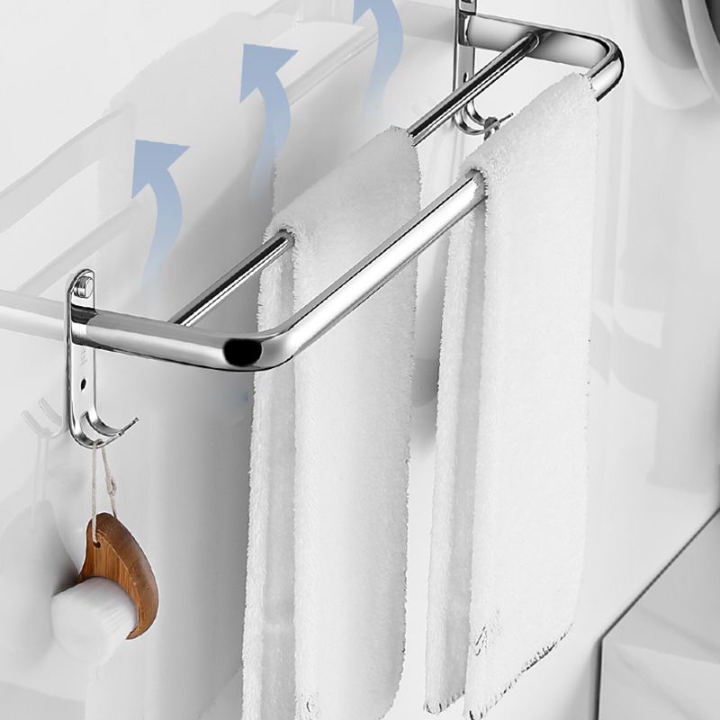 Lisslune | Modern Bathroom Set with Bathroom Shelf/Towel Bar Polished Chrome Bathroom Accessory Set
