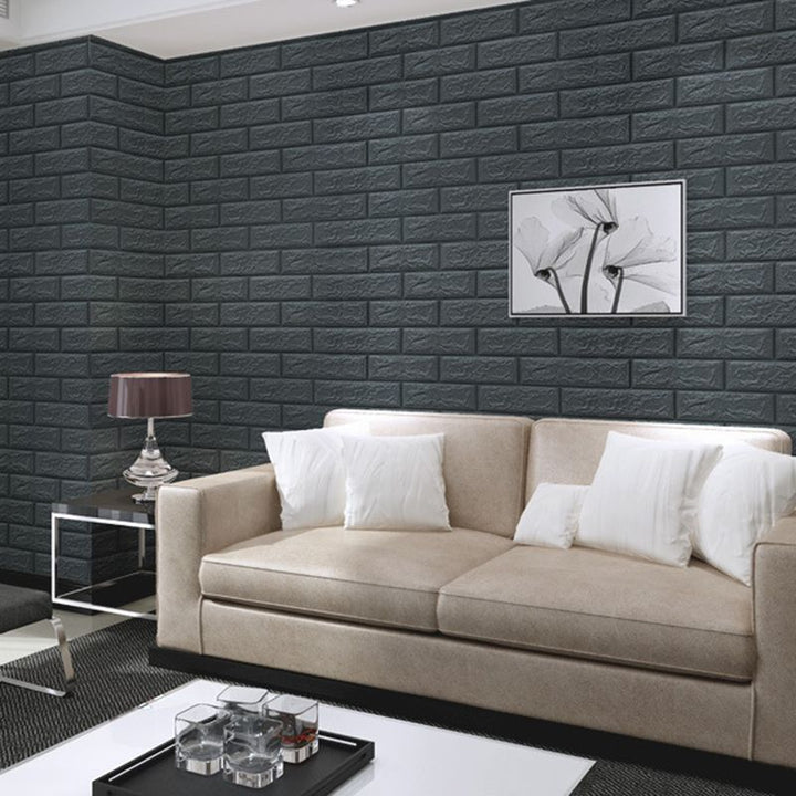 Lisslune | Industrial Wall Paneling Peel and Stick Wood Look Design Waterproof Foam Wall Paneling