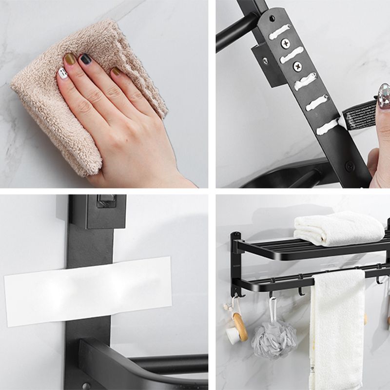 Lisslune | Matte black bathroom accessory set Modern bathroom accessory hardware set
