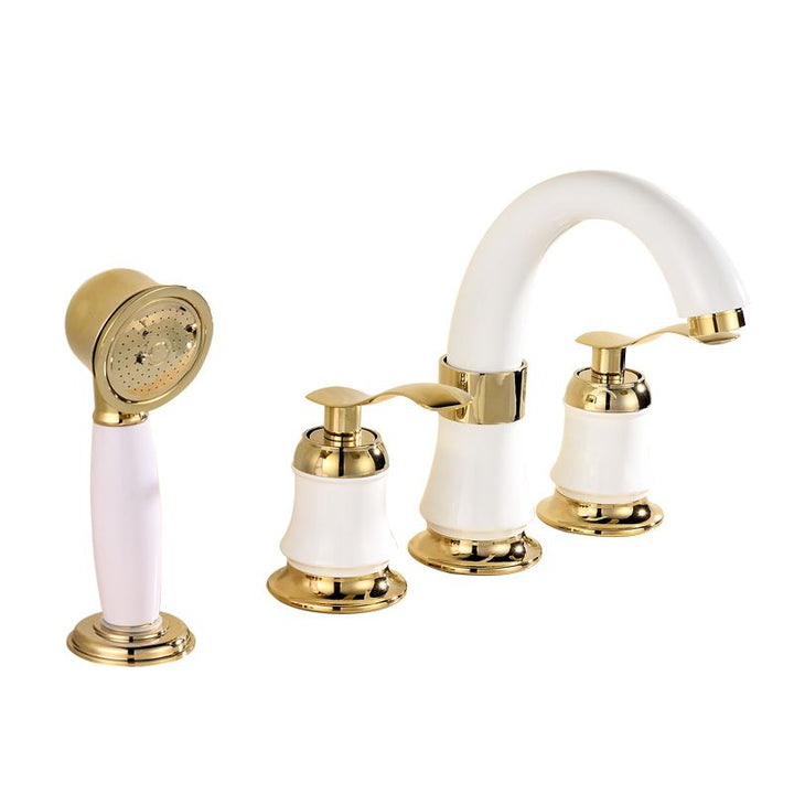 Lisslune | Tradition Bathtub Filler Trim Deck-Mounted Swing Spout Bathtub Filler