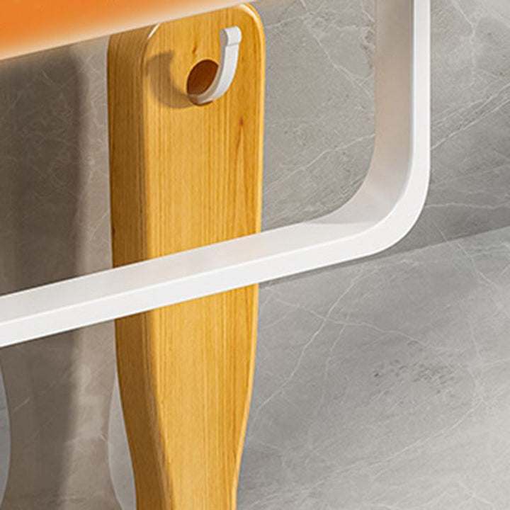 Lisslune | Contemporary Bathroom Accessory Set Metal Bathroom Shelf in White