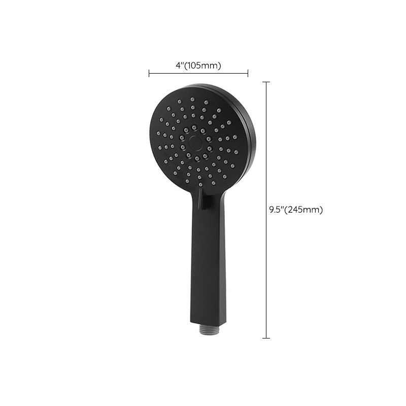 Lisslune | Contemporary Black Round Showerhead Combo Rain Shower Hand Shower