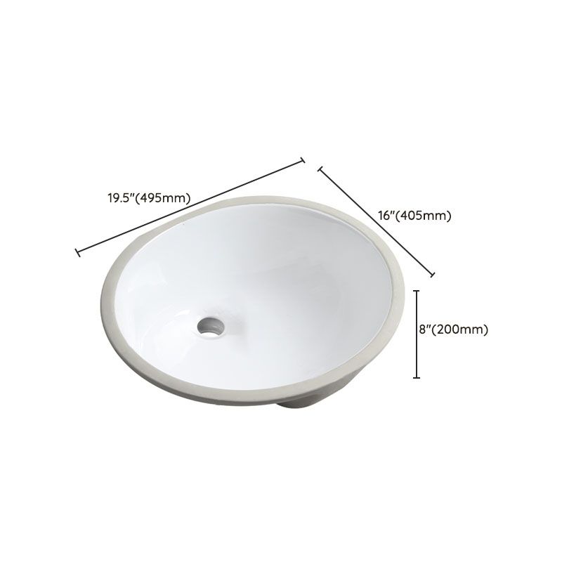 Lisslune | Modern Oval Wash Stand Ceramic Table Installation Sink Bathroom