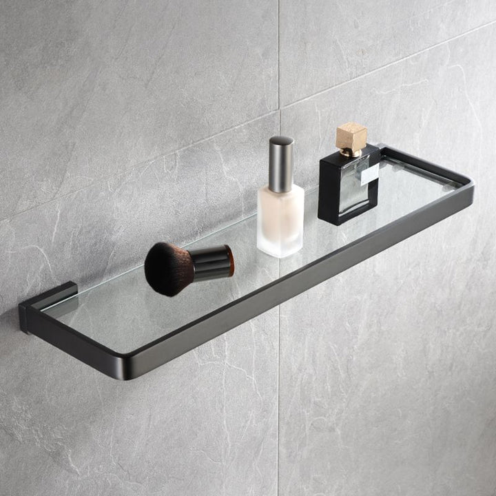 Lisslune | Gray metal modern bathroom accessories as a single item or as a set