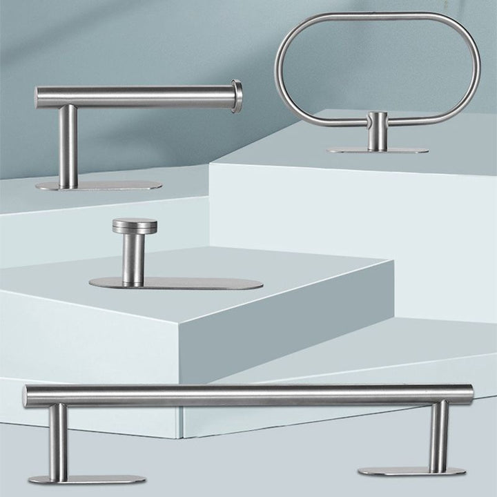 Lisslune | Stainless Steel Bathroom Hardware Set Modern Minimalist Bathroom Hardware Set