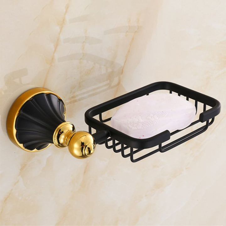 Lisslune | Traditional Bathroom Accessories Set Towel Bar Bathroom Shelf Black Bathroom Accessories Set